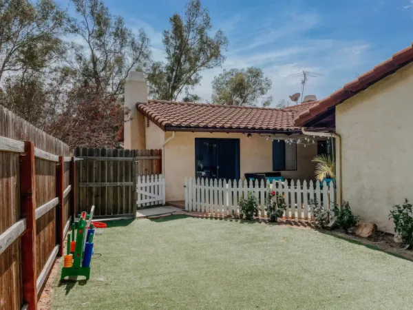Front exterior of the ranch house at San Diego Trail Company's Airbnb ranch in Poway, CA